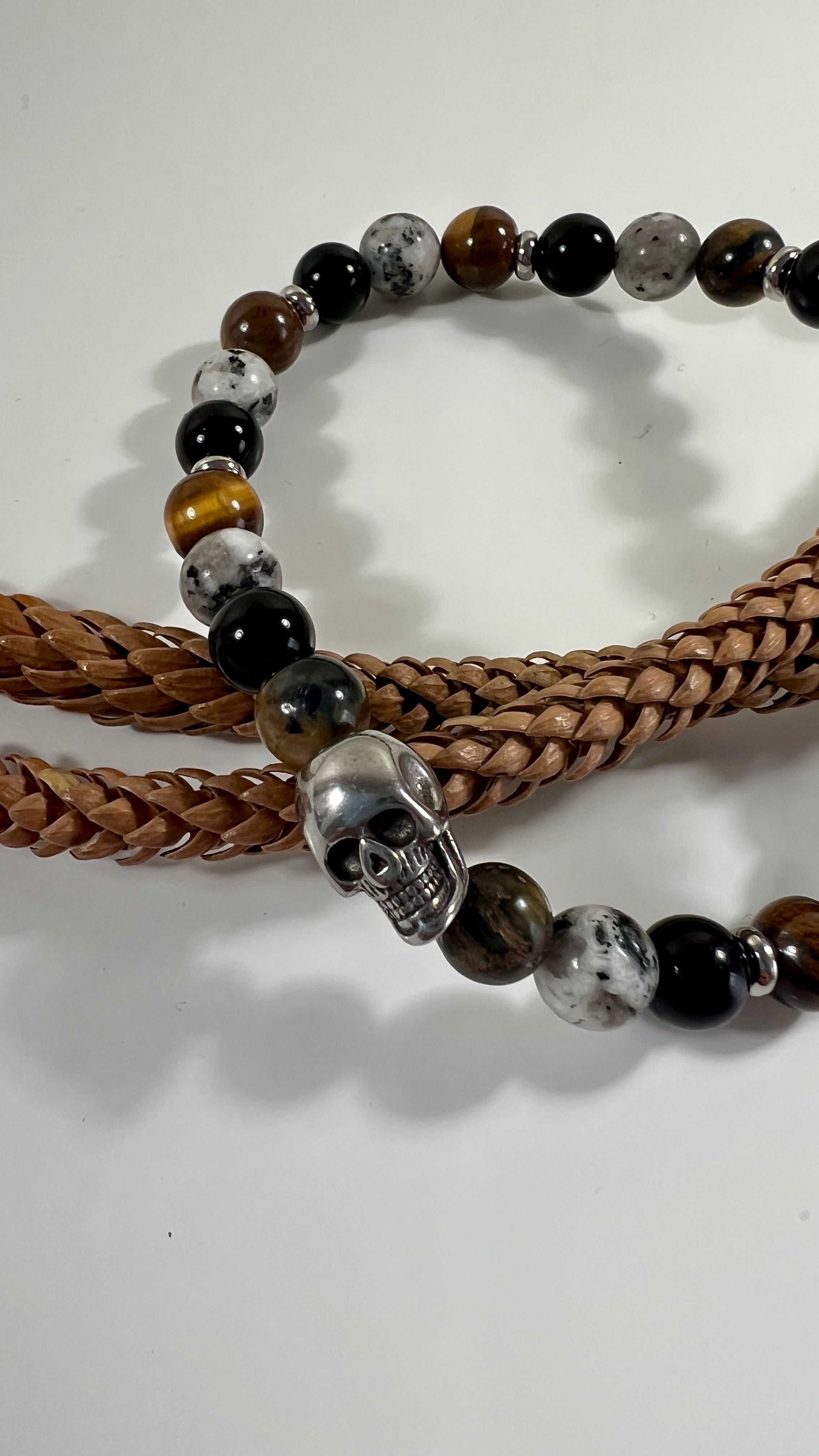Lignaris Skull Stone Bracelet
