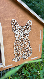 Modern Wooden  Pet House – Frenchie Edition  | Lignaris