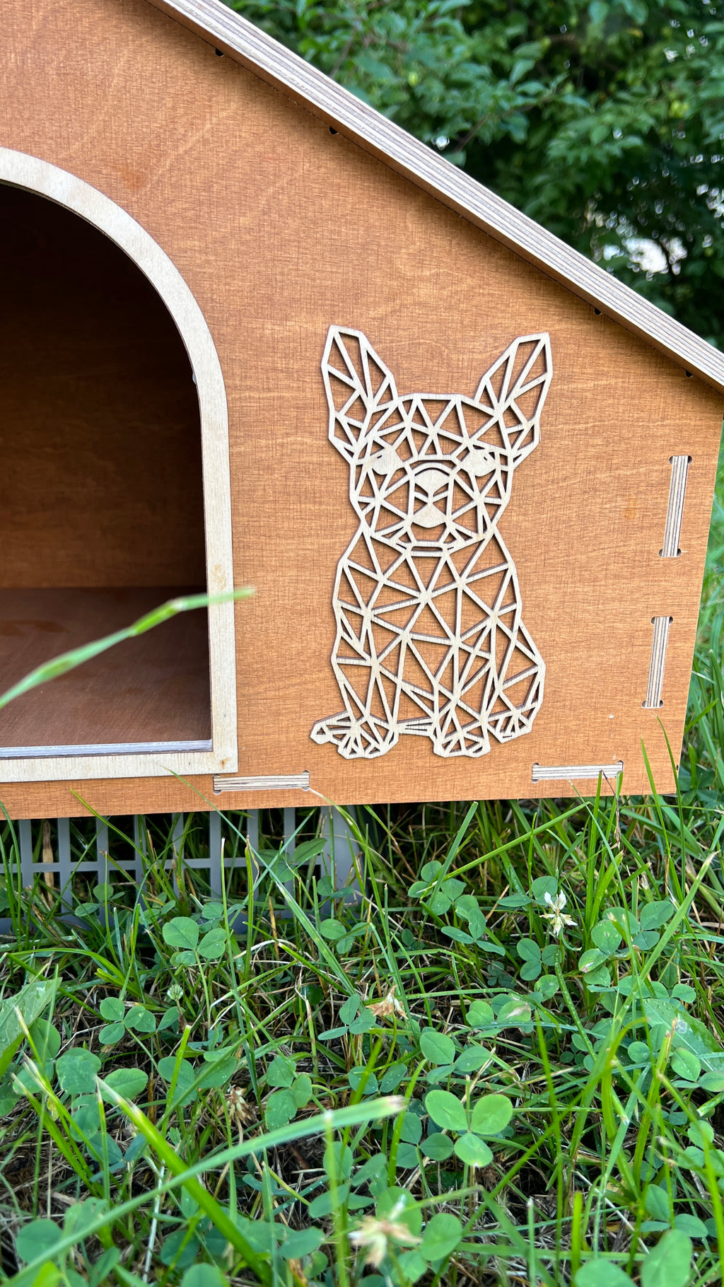 Modern Wooden  Pet House – Frenchie Edition  | Lignaris