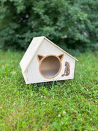 Modern Wooden Cat House | Lignaris