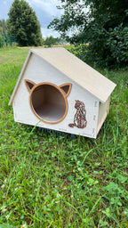 Modern Wooden Cat House | Lignaris