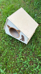 Modern Wooden Cat House | Lignaris